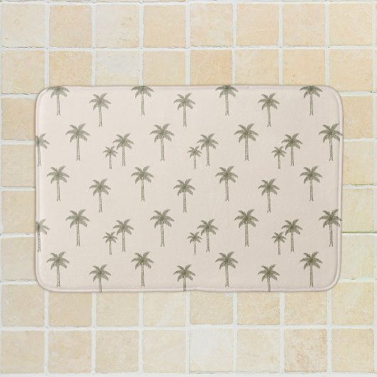 Palm Trees Boho Coastal Farmhouse Bohemian バスマット