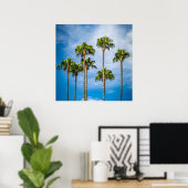 Palm Trees in San Diego, California ポスター (ホームオフィス)