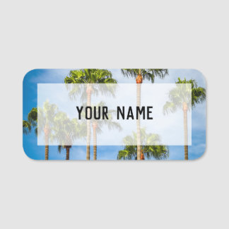 Palm Trees in San Diego, California 名札