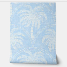 Palm Trees in Soft Blue Tropical Coastal 壁紙