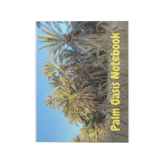 Palm trees oasis notebook ノートパッド (回転)