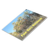 Palm trees oasis notebook ノートパッド (アングル)