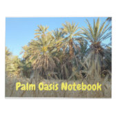 Palm trees oasis notebook ノートパッド (正面)