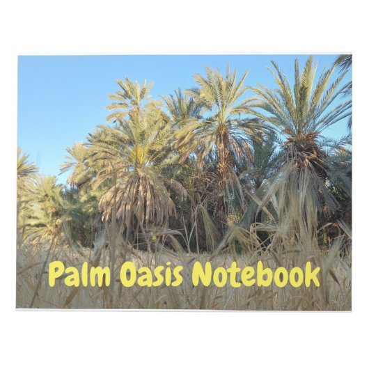 Palm trees oasis notebook ノートパッド (正面)