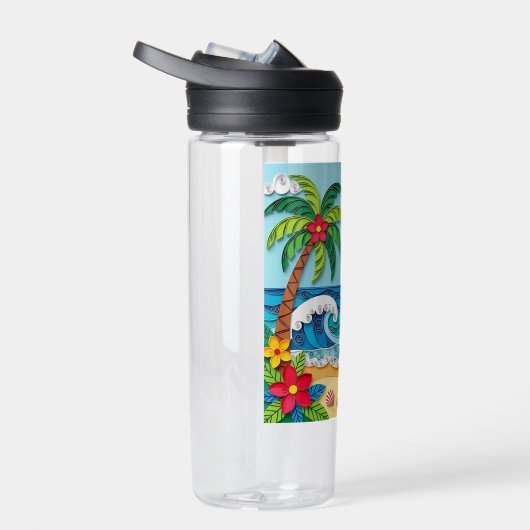 Palm Trees on the Beach  ウォーターボトル (右面)