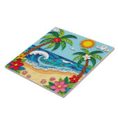 Palm Trees on the Beach  タイル (側面)