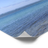 Palm trees on the beach in Hawaii. ポスター (角)