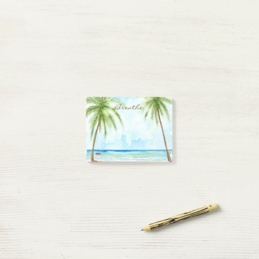 Palm Trees Post It Notes ポストイット (デスク上)