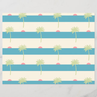 palm trees scrapbooking paper チラシ