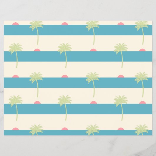 palm trees scrapbooking paper チラシ (正面)