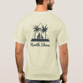 Palm Trees Surfboard Logo Tシャツ (裏面)
