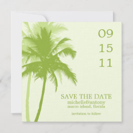 Palm Trees Wedding Save the Date セーブザデート