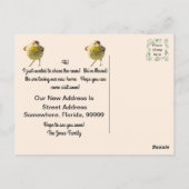 Palm Warbler - Backyard Bird New Address Post Card ポストカード (裏面)