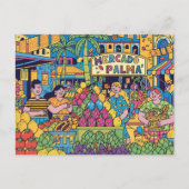 Palma de Mallorca Modern Pop Art ポストカード (正面)
