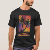 Palma de Mallorca Retro Paradise Tシャツ (正面)