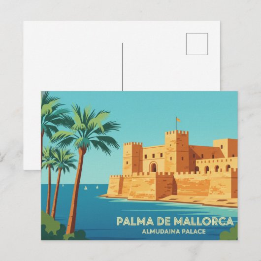 Palma de Mallorca ROYAL PALACE OF LA ALMUDAINA ポストカード (正面/裏面)
