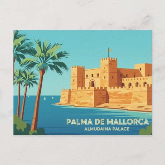 Palma de Mallorca ROYAL PALACE OF LA ALMUDAINA ポストカード (正面)
