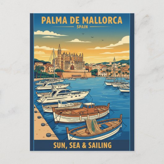  Palma de Mallorca Spain Vacation ポストカード (正面)