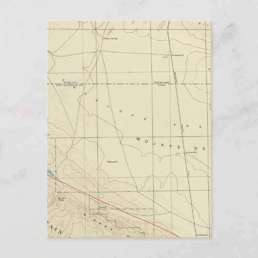 Palmdale quadrangleでサンアンドレアスのリフトを表示 ポストカード (正面)