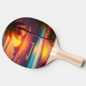 Palme am Strand bei Sonnenuntergang 卓球ラケット (横)