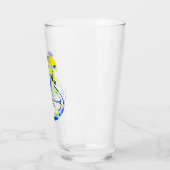 Palme auf einer Orangenscheibe タンブラーグラス (左)