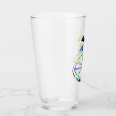 Palme auf einer Orangenscheibe タンブラーグラス (右)