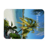 Palmenstrand auf Mauritius マグネット (横)