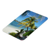 Palmenstrand auf Mauritius マグネット (左側)