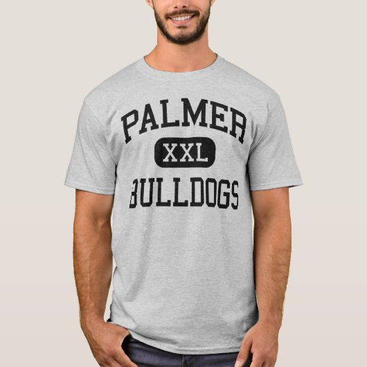 Palmer -ブルドッグ-高等学校- Palmerテキサス州 Tシャツ (正面)