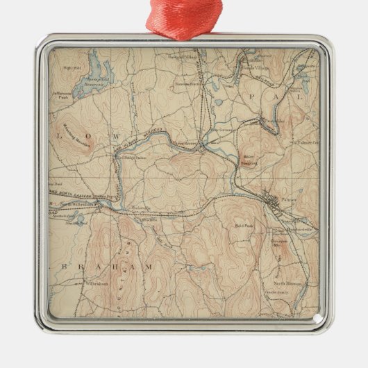 Palmer、マサチューセッツ メタルオーナメント (正面)