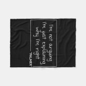 Palmer Quote Funny Birthday Personalized Name Gift フリースブランケット (正面(横))