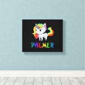 Palmer Unicorn キャンバスプリント (インサイチュ (ウッドフロア))