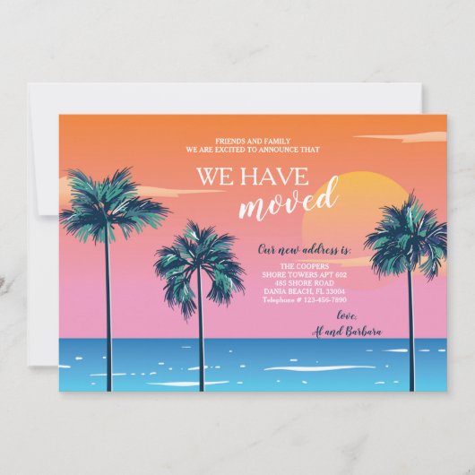 Palmetto Shoresの発表 招待状 (正面)