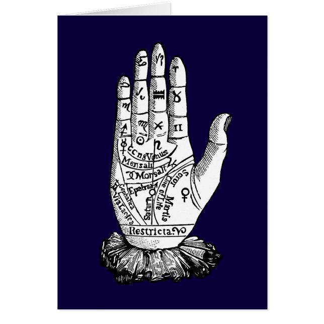 Palmistryの図表1885年 (正面)