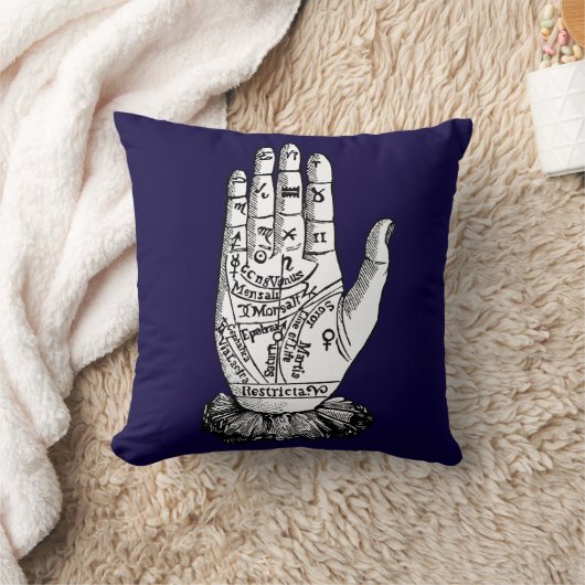 Palmistryの図表1885年 クッション (ブランケット)