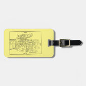 Palmistry 1671年 ラゲッジタグ (正面横)