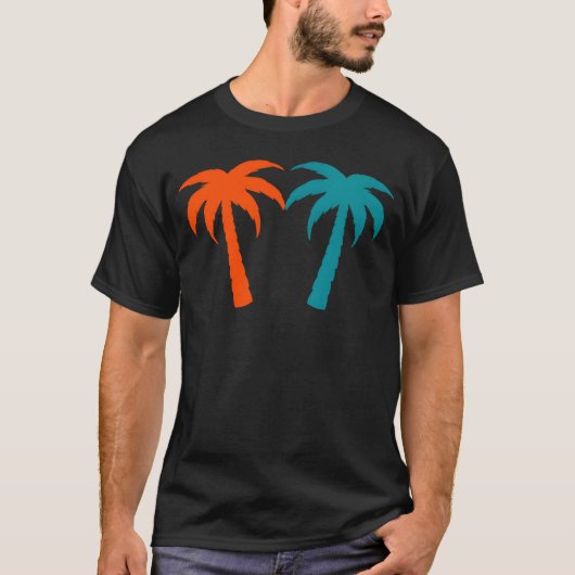Palmreesropical Vacation funny Tシャツ (正面)