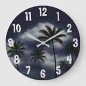 Palms ラージ壁時計 (正面)