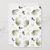 Palms and Prosecco Cheers to 21 Birthday 招待状 (裏面)