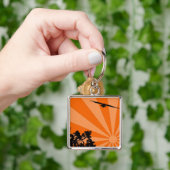 Palms and seagull Keychain キーホルダー (手)