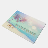 Palms Beach Seashells  Welcome  ドアマット (アングル)