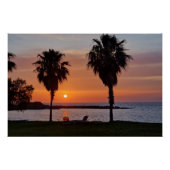 Palmtree sunset  ポスター (正面)