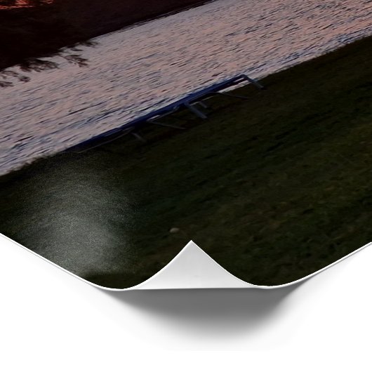 Palmtree sunset  ポスター (コーナー)