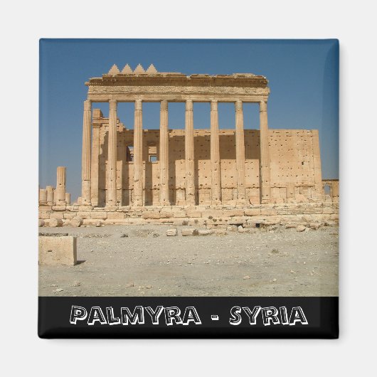 Palmyra, Bell Temple, Syria (冷蔵庫用マグネット) マグネット (正面)