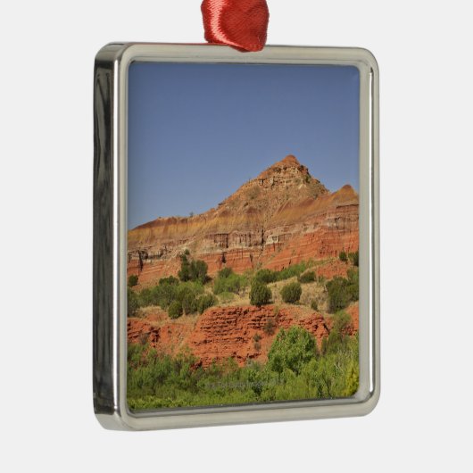 PaloのDuro渓谷、テキサス州。  連続的な石の層 メタルオーナメント (右)