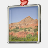 PaloのDuro渓谷、テキサス州。  連続的な石の層 メタルオーナメント (左)