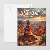 Palo Duro Canyon Texas ポストカード (正面/裏面)