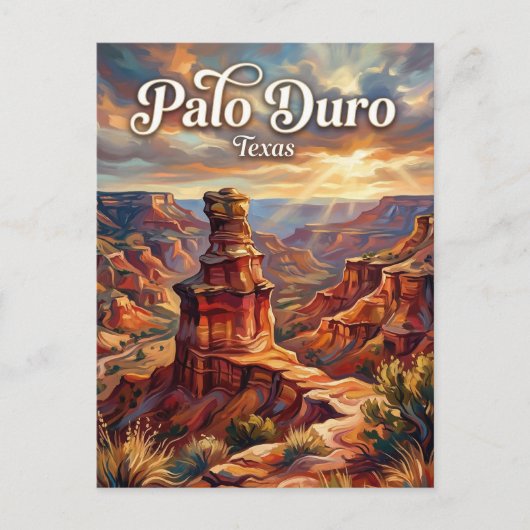 Palo Duro Canyon Texas ポストカード (正面)