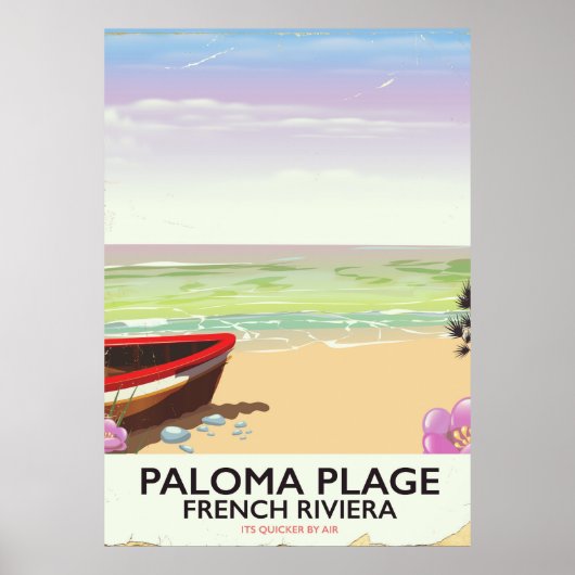Paloma Plage, Riviera旅行フランスのポスター ポスター (正面)