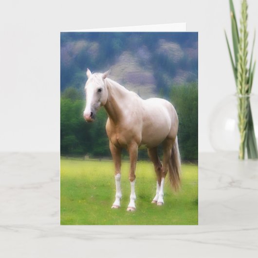 Palominoの夢の馬 カード (正面)
